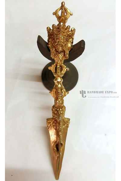 Buddhist Phurba, [full Gold Plated]
