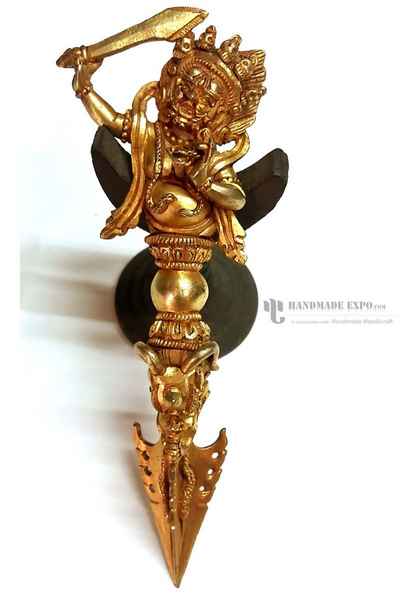 Buddhist Phurba, [full Gold Plated]