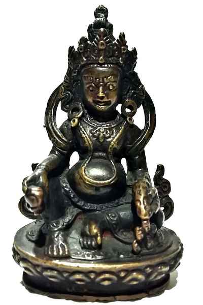 Yellow Jambhala Statue Oxidized