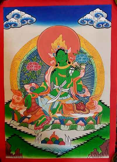 Green Tara Thangka