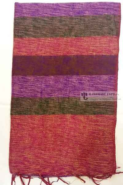 Yak Wool Shawl, Nepali Acrylic Hand Loom Shawl, Stool Size