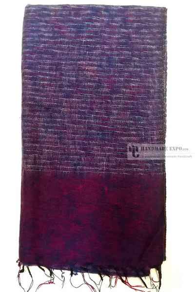 Yak Wool Shawl, Nepali Acrylic Hand Loom Shawl, Stool Size