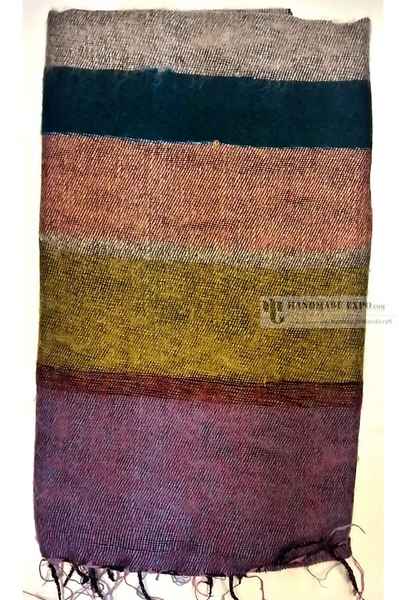 Yak Wool Shawl, Nepali Acrylic Hand Loom Shawl, Large Strip