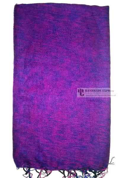 Yak Wool Shawl, Nepali Acrylic Hand Loom Shawl, Plain