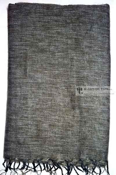 Yak Wool Shawl, Nepali Acrylic Hand Loom Shawl, [grey]