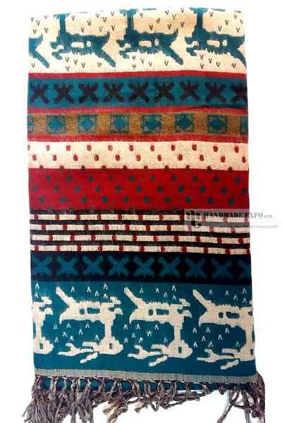 Dhaka Shawl, Multicolor Durable Acrylic Shawl With Various Patterns