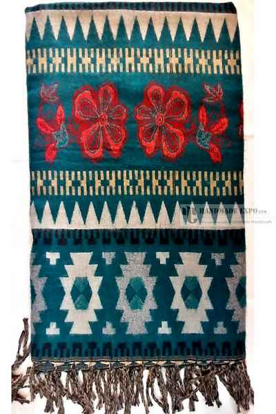 Dhaka Shawl, Multicolor Durable Acrylic Shawl With Various Patterns