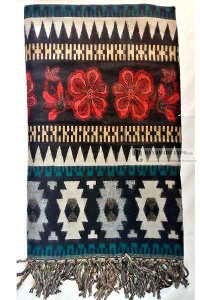 Dhaka Shawl, Multicolor Durable Acrylic Shawl With Various Patterns