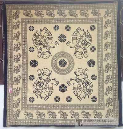 Elephant Design Batik Bed Sheet