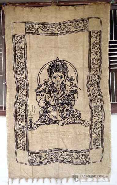 Ganesh Batik Bed Sheet