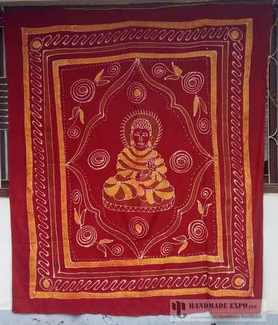 Buddha Batik Bed Sheet