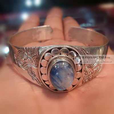 Moonstone Silver Bracelet