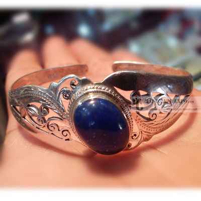 Lapis Silver Bracelet