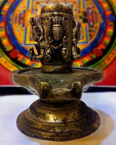 Pashupatinath Statue, [silver Plated], [antique]