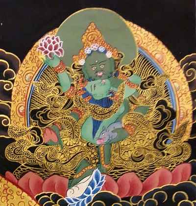 Five Dzambhala Tibetan Thangka