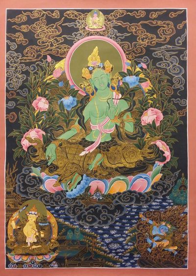Green Tara Thangka