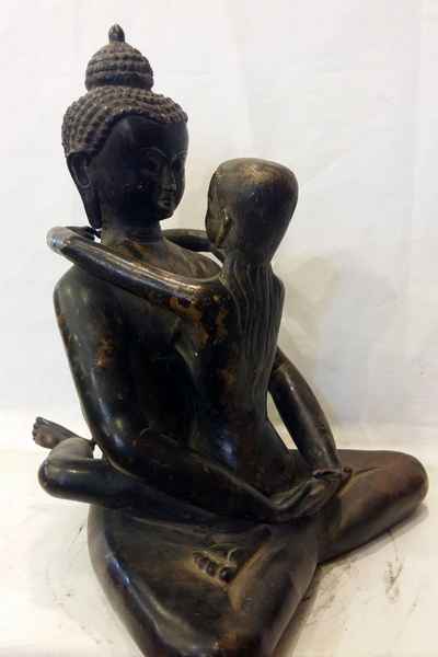 Samantabhadra Statue Antique Finishing