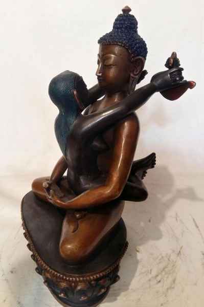 Samantabhadra Statue Double Color Oxidizexd
