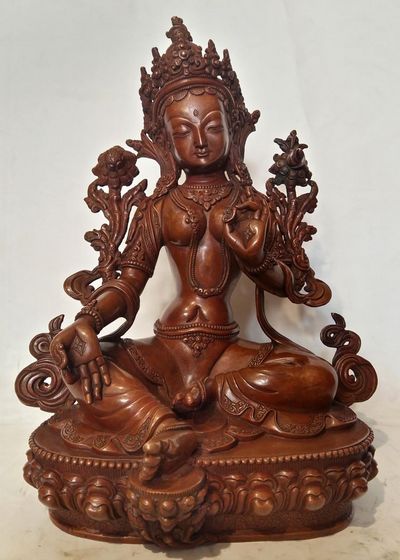 High Quality Green Tara Statue Oxidized