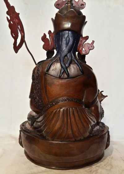 Padmasambhava Statue Dbl Color Oxidized, [old Post], [remakable]