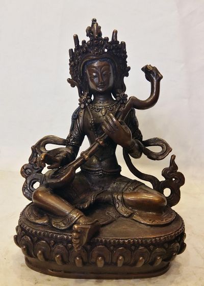 Saraswati Statue Oxidized
