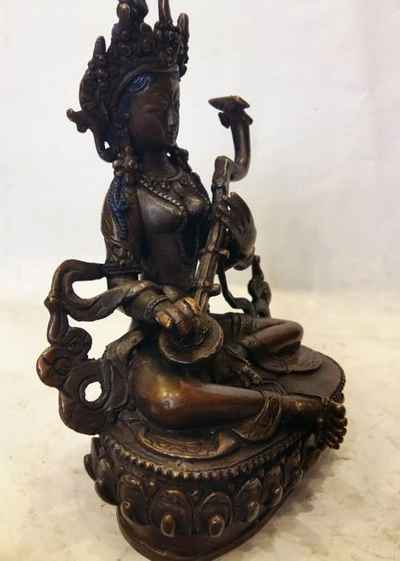 Saraswati Statue Oxidized