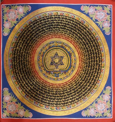 Om Mani Padme Hum Mandala Thangka
