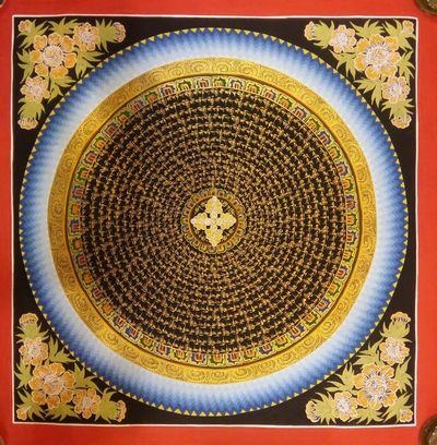 Om Mani Padme Hum Mandala Thangka