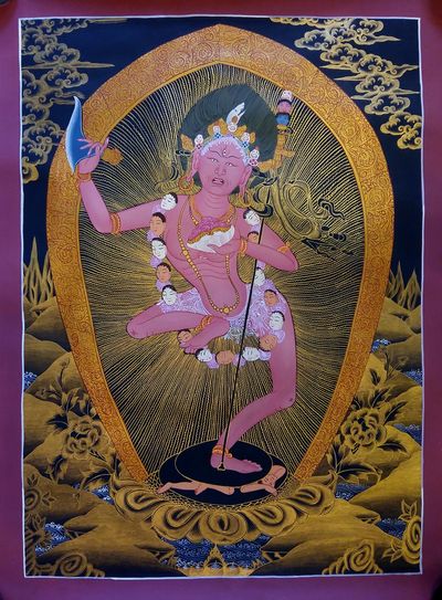 Vajravarahi - Dorje Phagmo Yogini Tibetan Thangka Painting