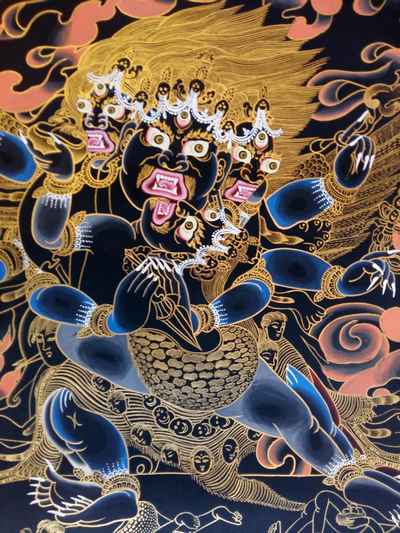 Traditional Vajrakilaya - Dorje Phurba - Heruka Tibetan Thangka Painting