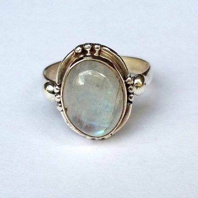 Sterling Silver Ring Moonstone