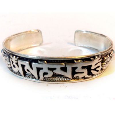 Om Mani Padme Hum Metal Bracelet