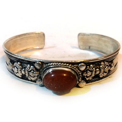 Double Dorje Metal Bracelet