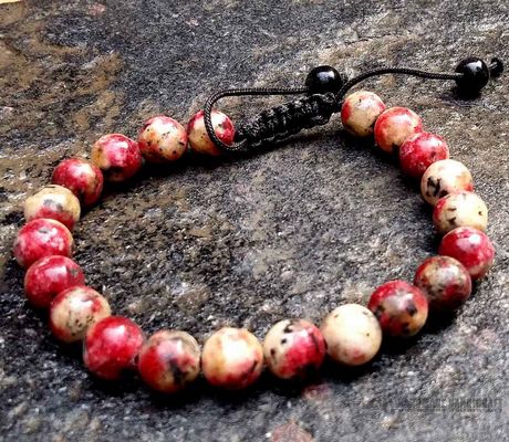 8mm Obsidian Stone Bead Bracelet