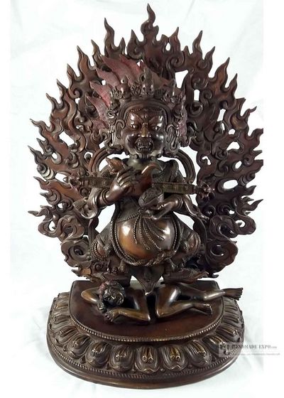 Statue Of Safu Mahakala Panjaranatha- Oxidized