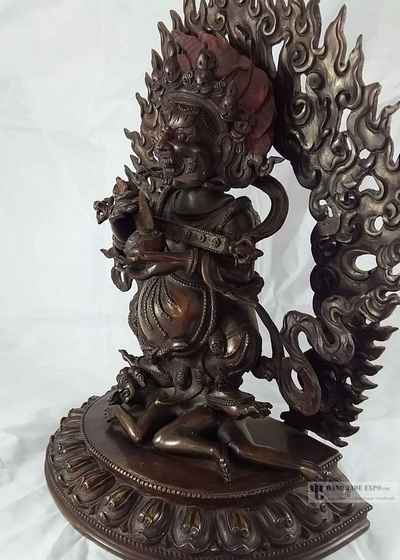 Statue Of Safu Mahakala Panjaranatha- Oxidized