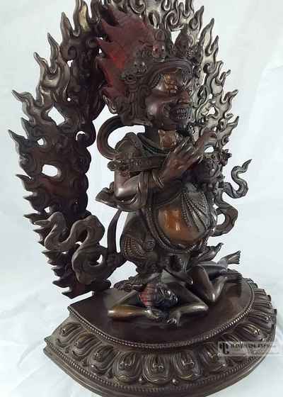 Statue Of Safu Mahakala Panjaranatha- Oxidized