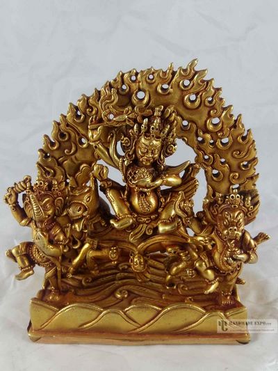 Statue Of Palden Lahmo - [full Gold Plated]