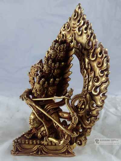 Statue Of Rahula - [full Gold Plated]