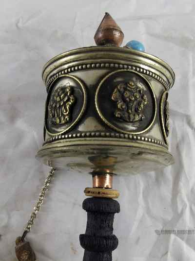 Brass Hand Held Prayer Wheel