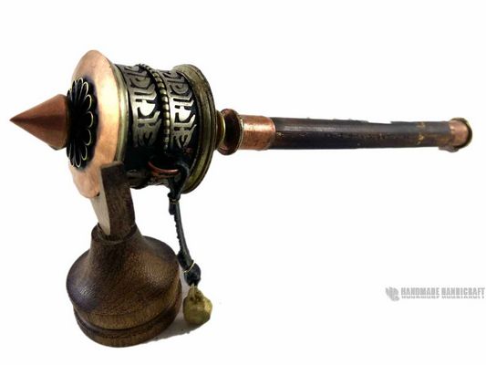 Brass Hand Held Prayer Wheel