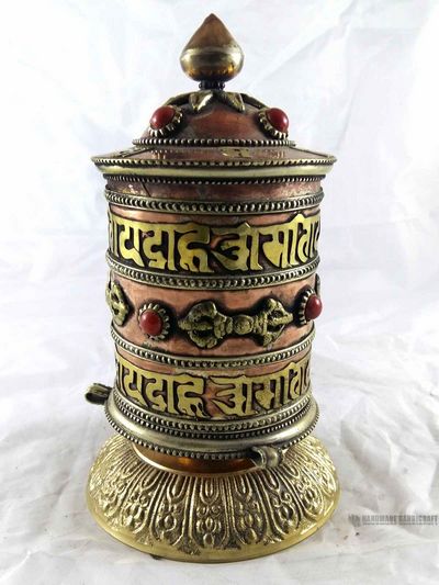 Table Prayer Wheel - With Om Mani Padme Hum