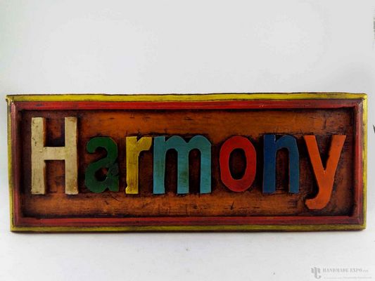 Wooden Harmony Wall Hanging - [painted]