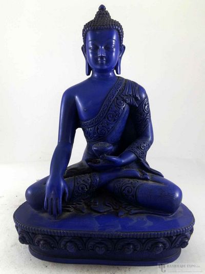 Resin Statue Of Shakyamuni Buddha [blue]