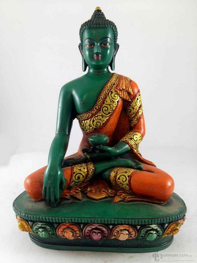Resin Statue Of Shakyamuni Buddha -painted