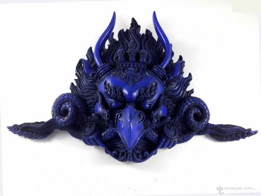 Resin Garuda Mask -[lapis Blue]