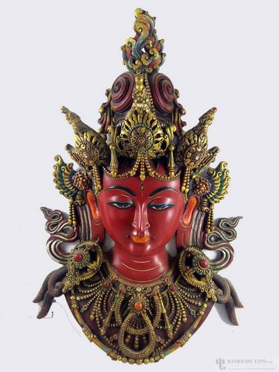 Resin Green Tara Mask - Painted