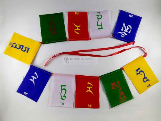 10 Leaf -cotton Prayer Flag [single Roll]