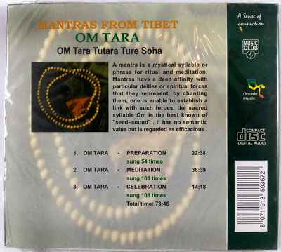 Mantras From Tibet Om Tara -mantra Audio Cd