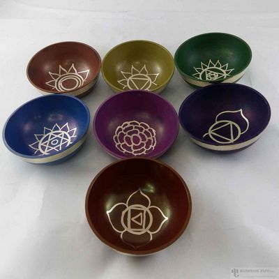 7 Chakra Singing Bowl Set[including Stick And Cushion], [select Accessories]